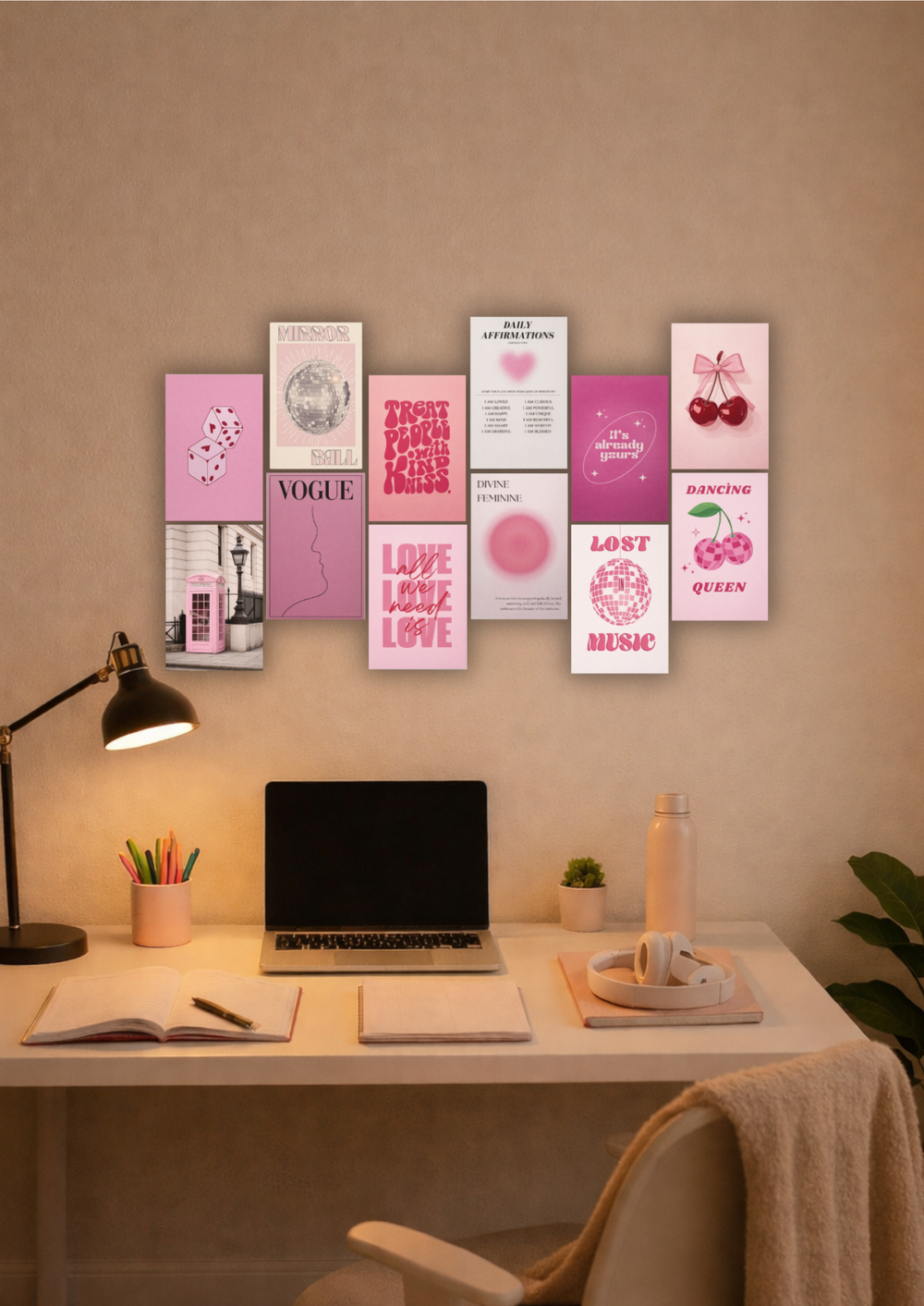PINK POP AESTHETIC | 12 POSTER COLLAGE