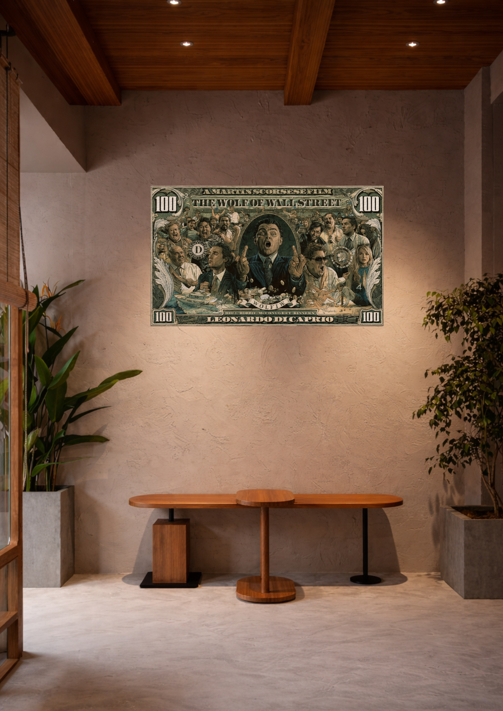 WALL STREET WOLF – HUNDRED DOLLAR | CANVAS