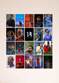 LEGACY OF 18 - VIRAT KOHLI | 20 POSTER COLLAGE