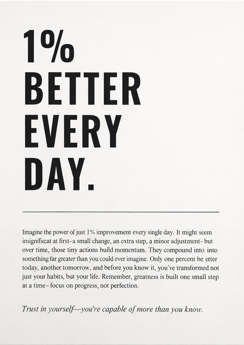 1% BETTER EVERY DAY alternate