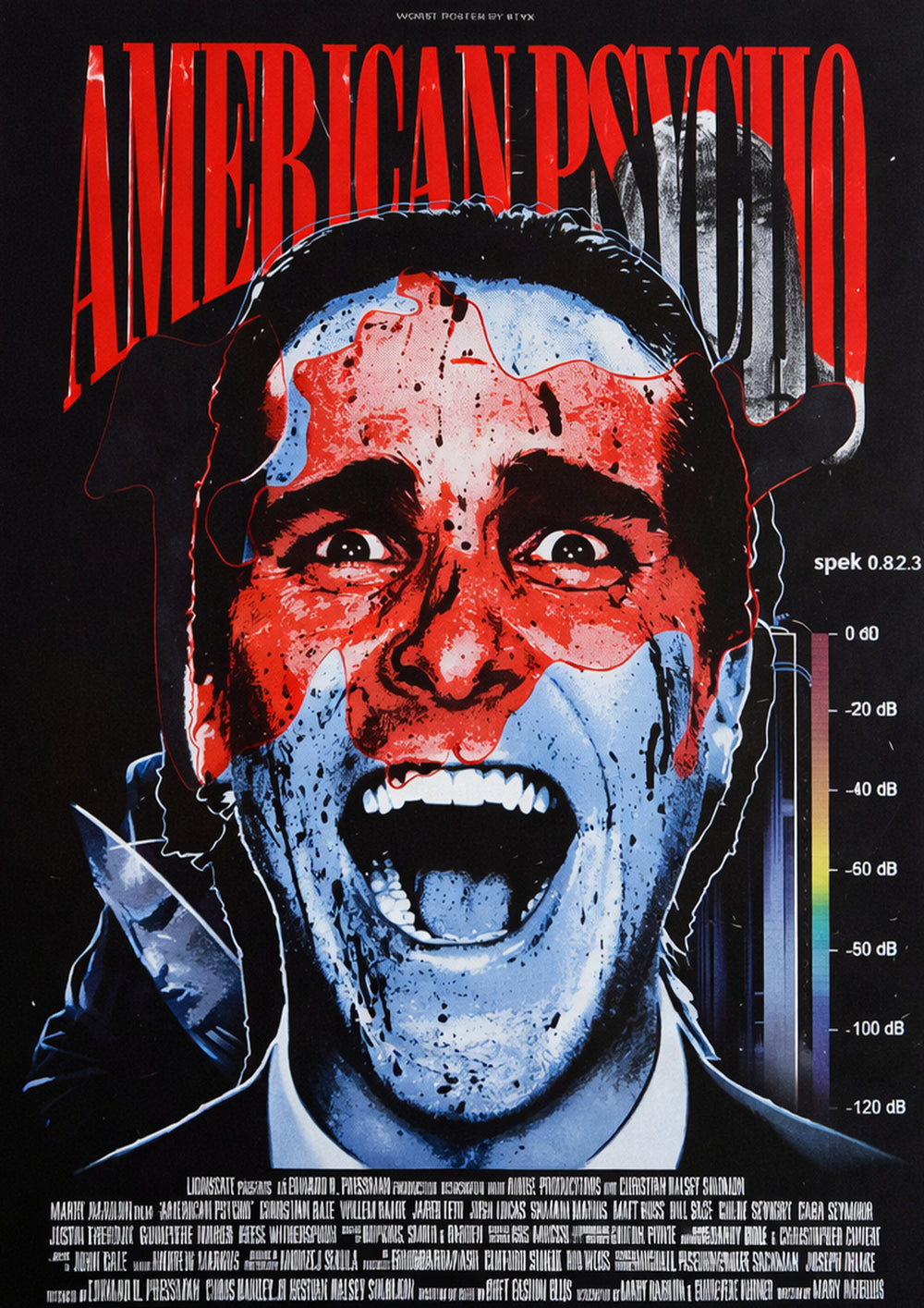 AMERICAN PSYCHO — SCREAM FACE alternate